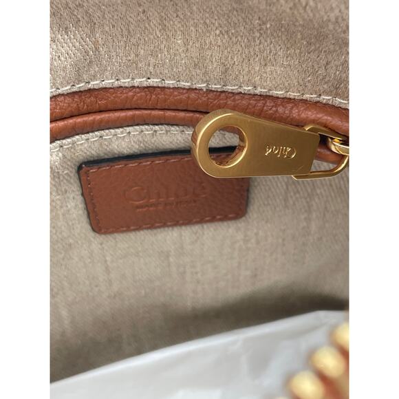 $2390 CHLOE MARCIE SMALL TAN LEATHER SADDLE CROSSBODY BAG PURSE NWT AUTH! - Picture 14 of 16